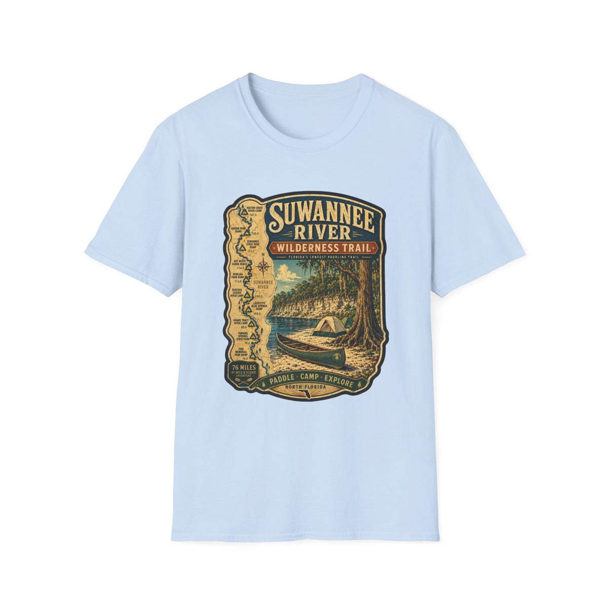 Suwannee River Wilderness Trail - Retro Tee