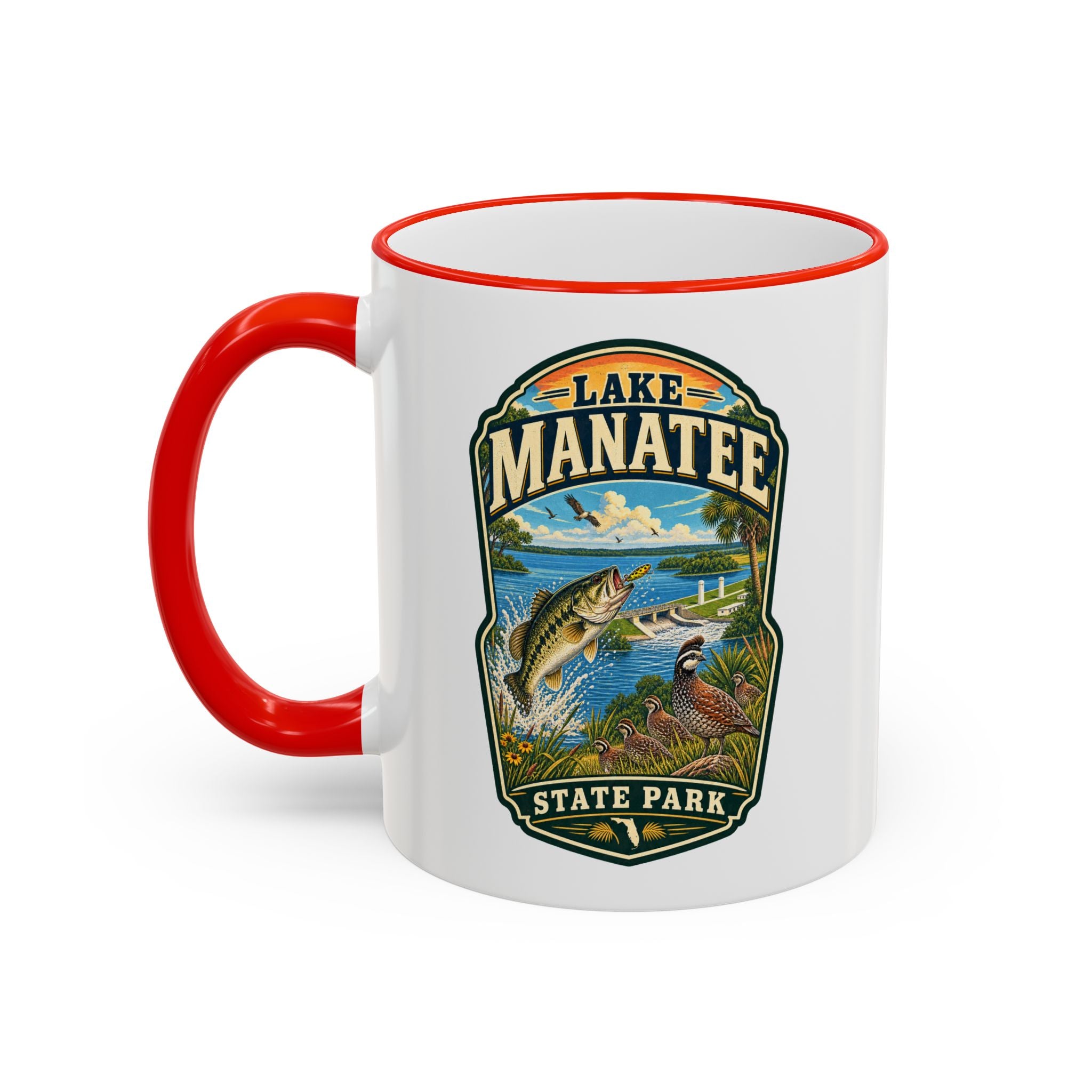 Lake Manatee Accent Rim & Handle 11oz/15oz