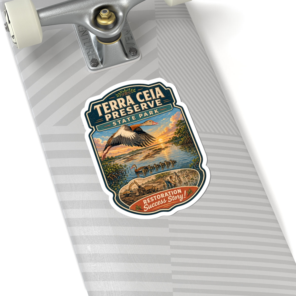 Terra Ceia Preserve Sticker — Vintage State Park Wildlife Decal