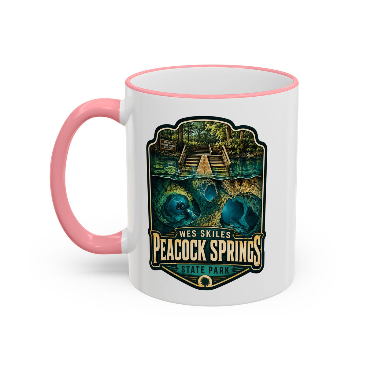 Peacock Springs — Accent Rim & Handle 11oz/15oz