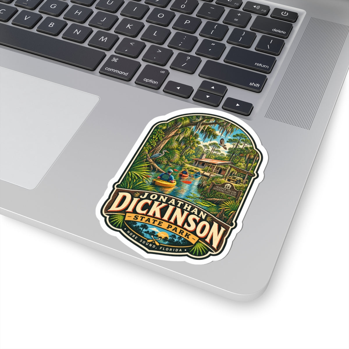 Jonathan Dickinson State Park Sticker — Vintage Kayaking Florida Park Decal
