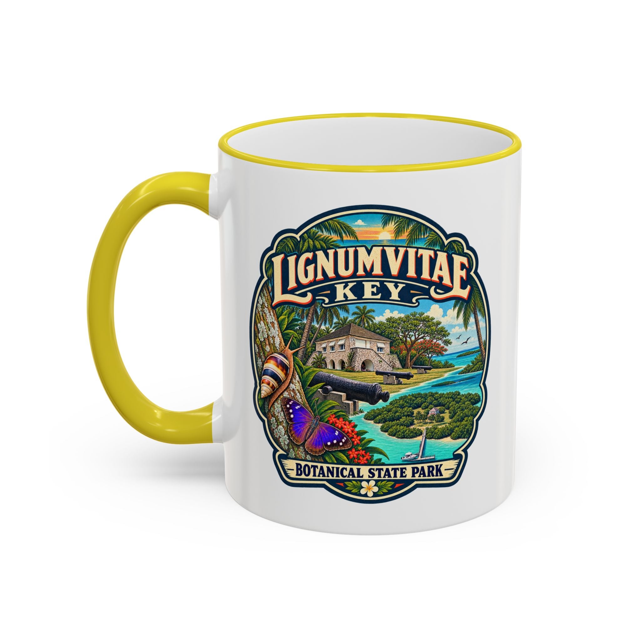 Lignumvitae Key Accent Rim & Handle 11oz/15oz