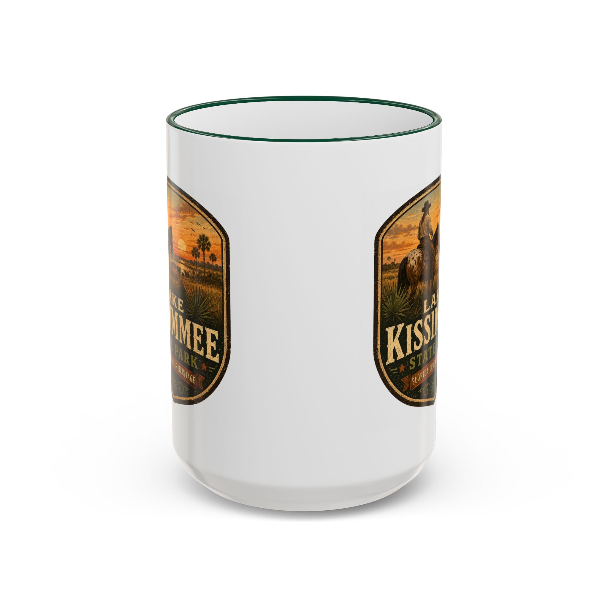 Lake Kissimmee Sunset Mug — Accent Rim & Handle 11oz/15oz