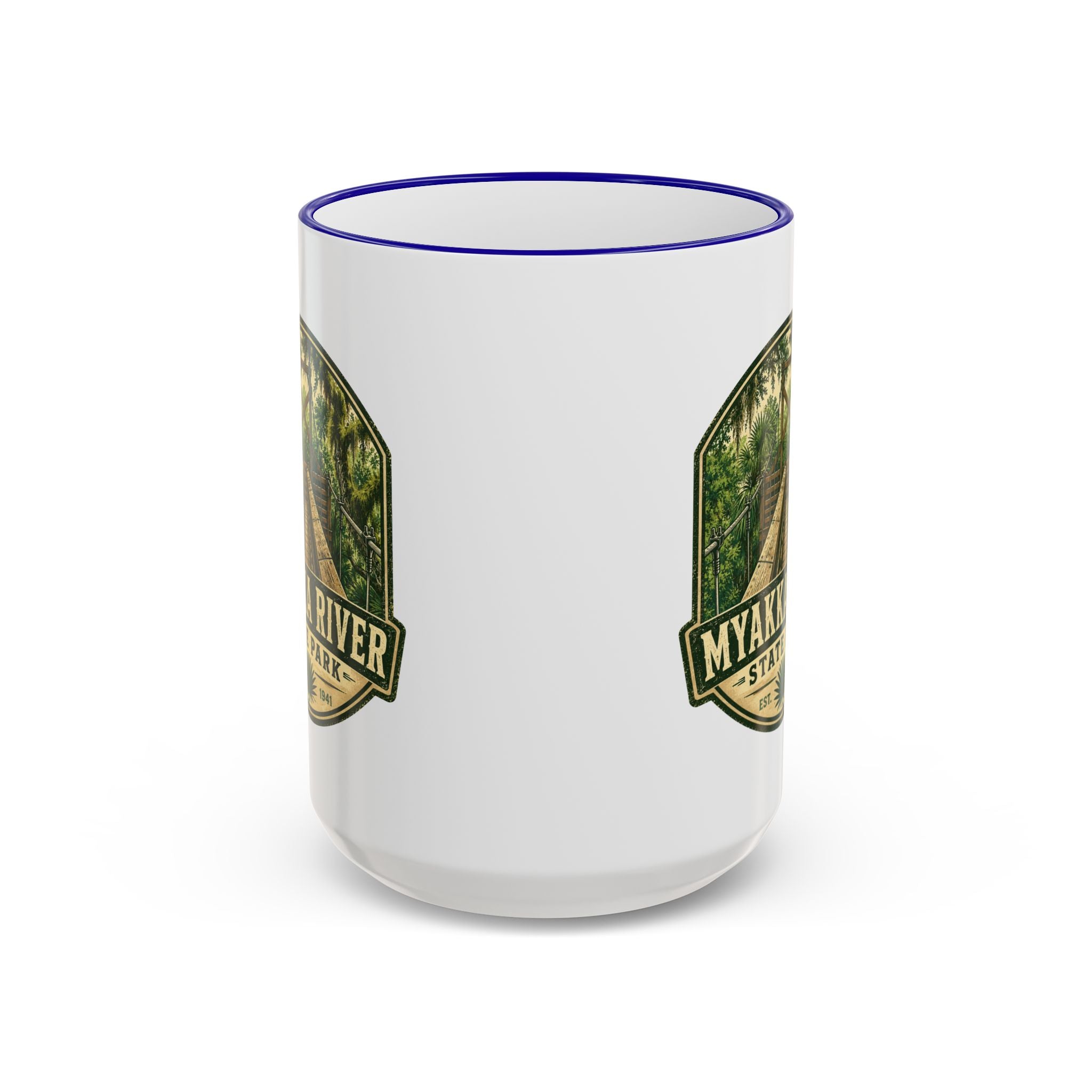 Myakka River Vintage Mug — Accent Rim & Handle 11oz/15oz