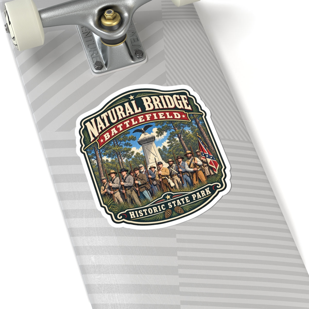 Natural Bridge Battlefield Sticker — Historic State Park Vintage Badge