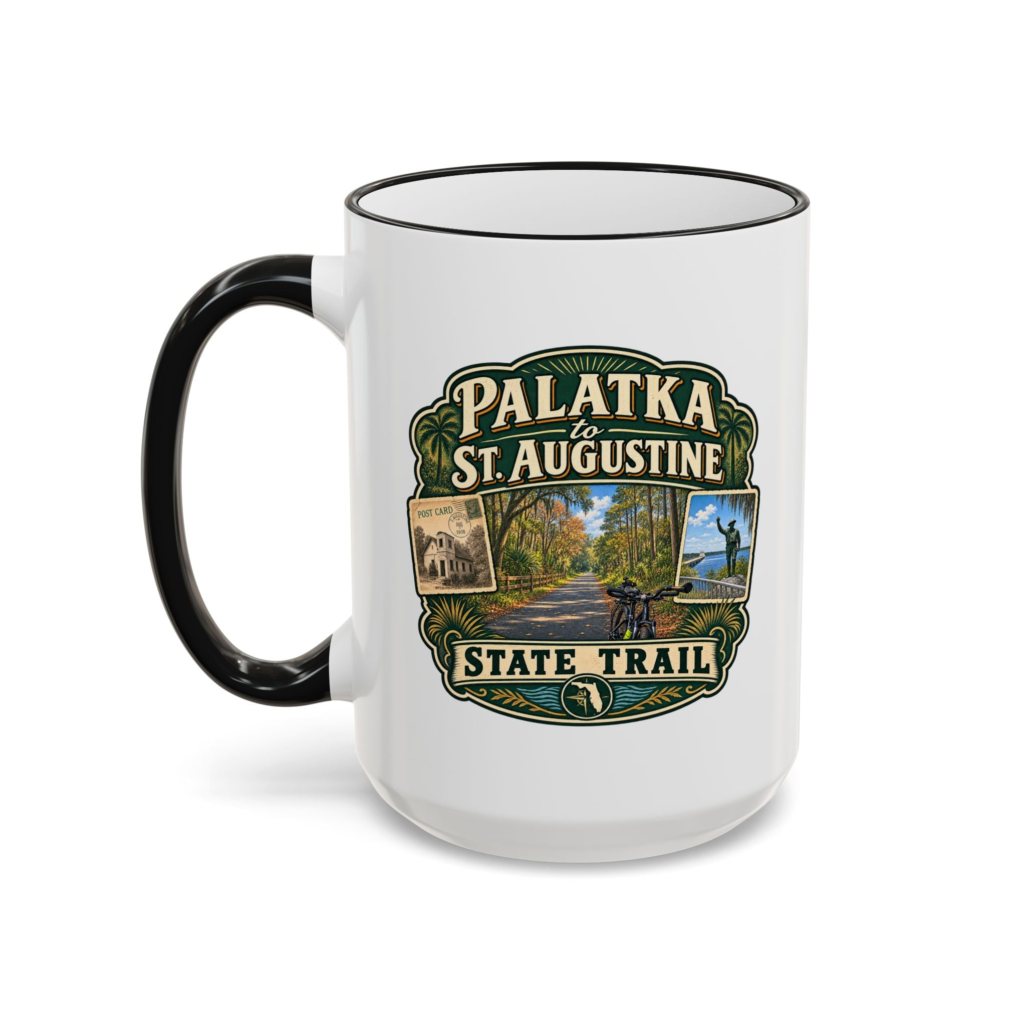 Palatka-to-St. Augustine Accent Rim & Handle 11oz/15oz