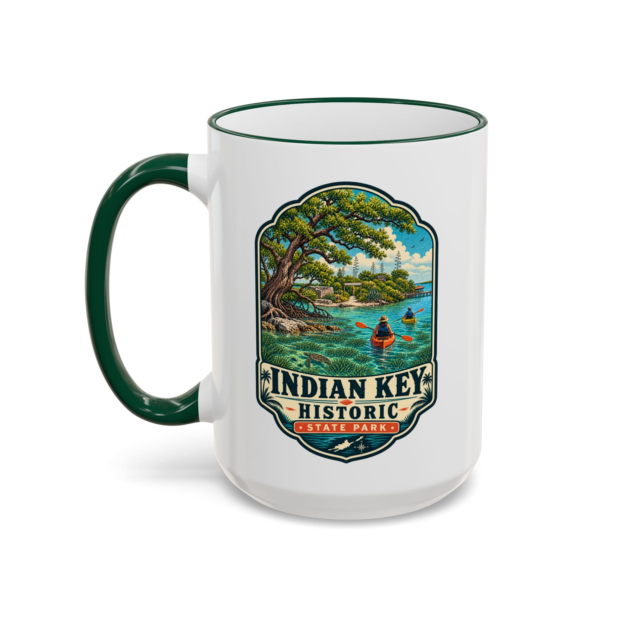 Indian Key Accent Rim & Handle 11oz/15oz