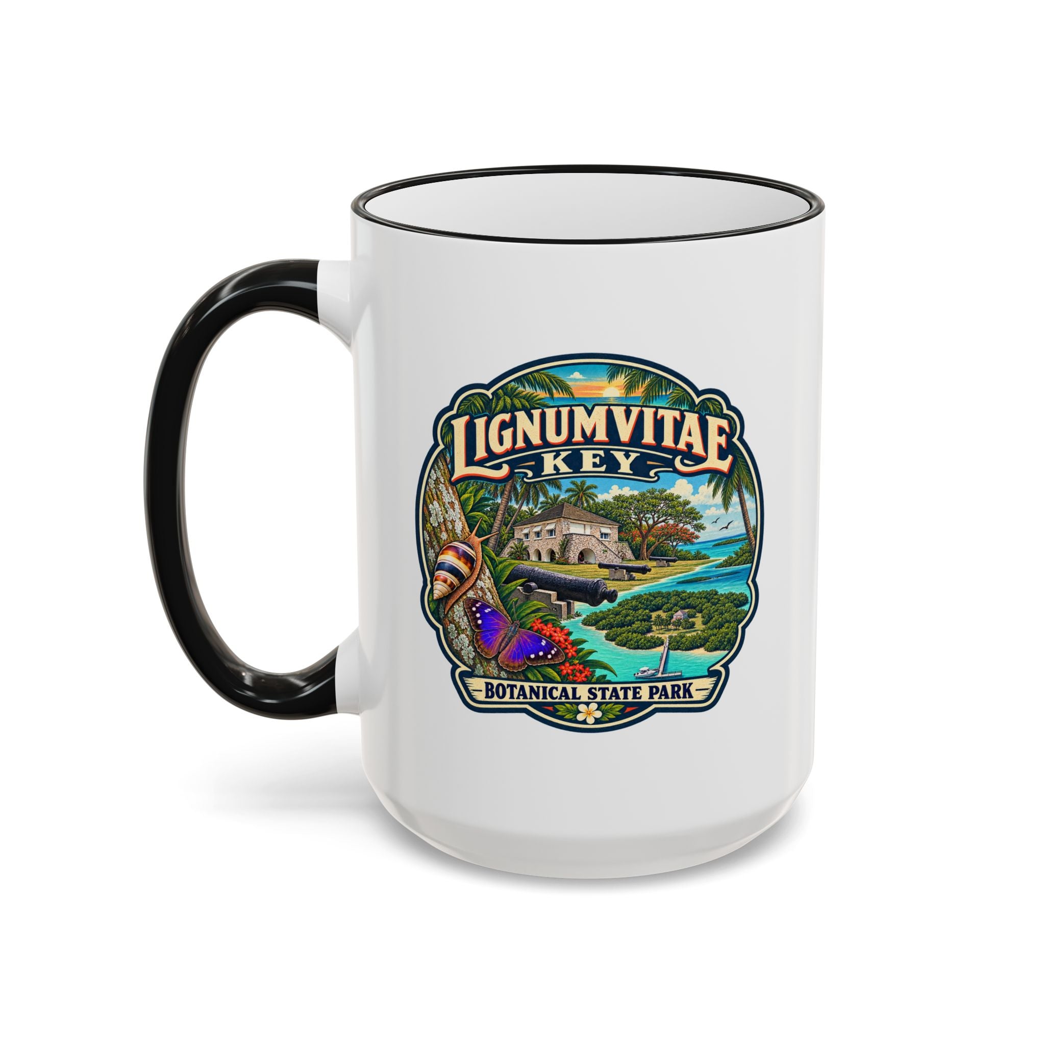 Lignumvitae Key Accent Rim & Handle 11oz/15oz