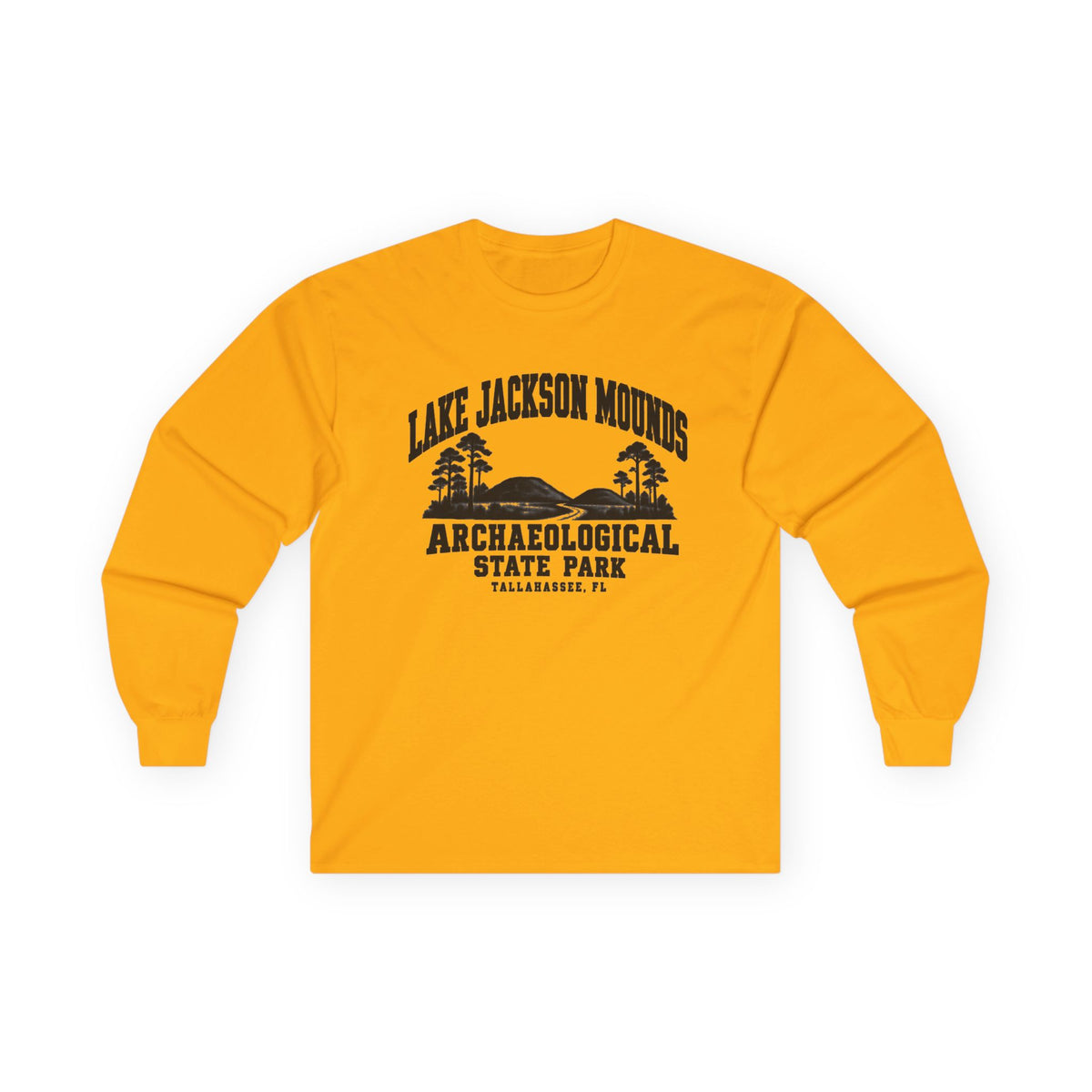 Lake Jackson Mounds Archaeological State Park Logo- Long Sleeve Tee