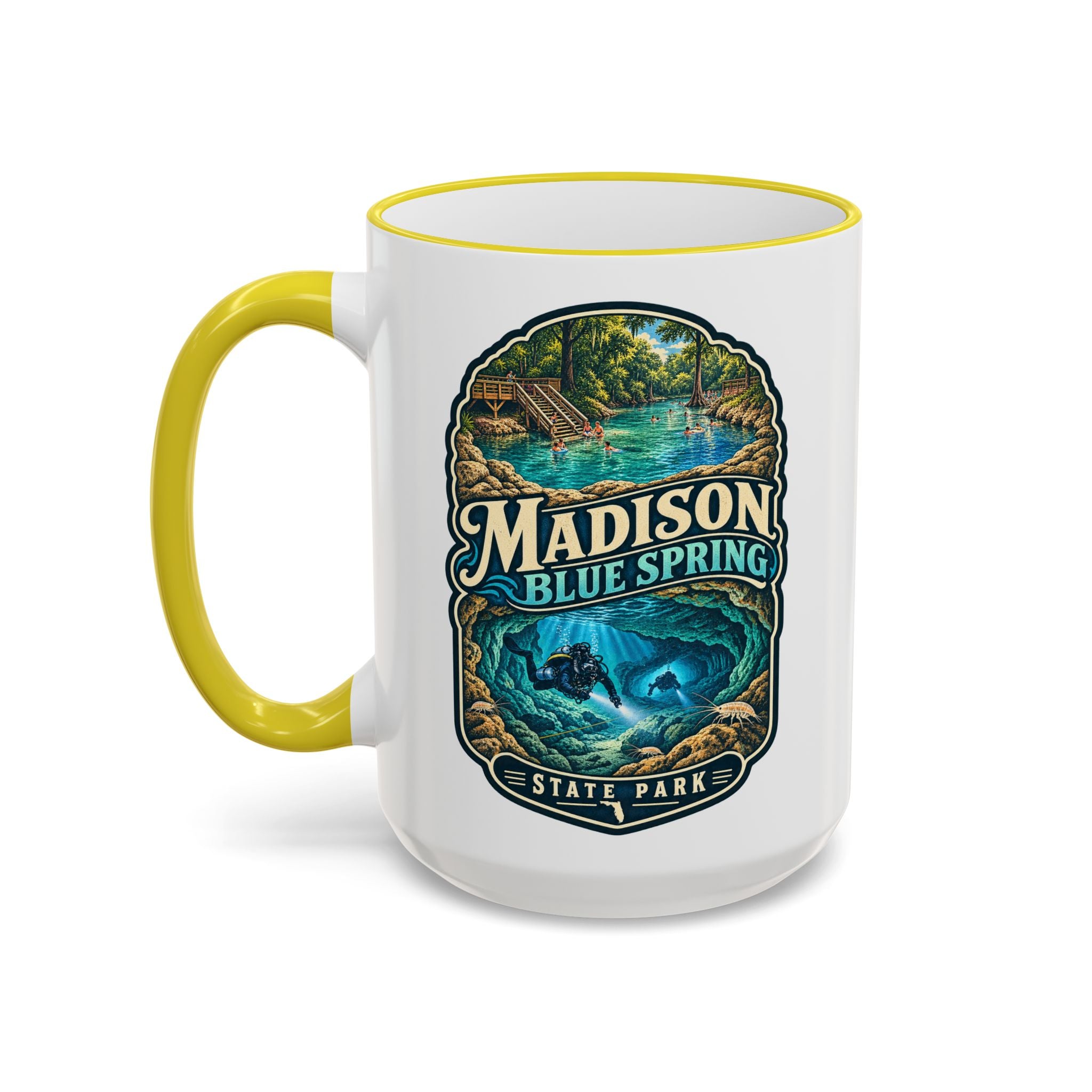 Madison Blue Spring Accent Rim & Handle 11oz/15oz
