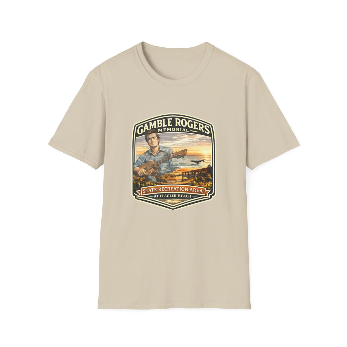 Gamble Rogers — Retro Tee