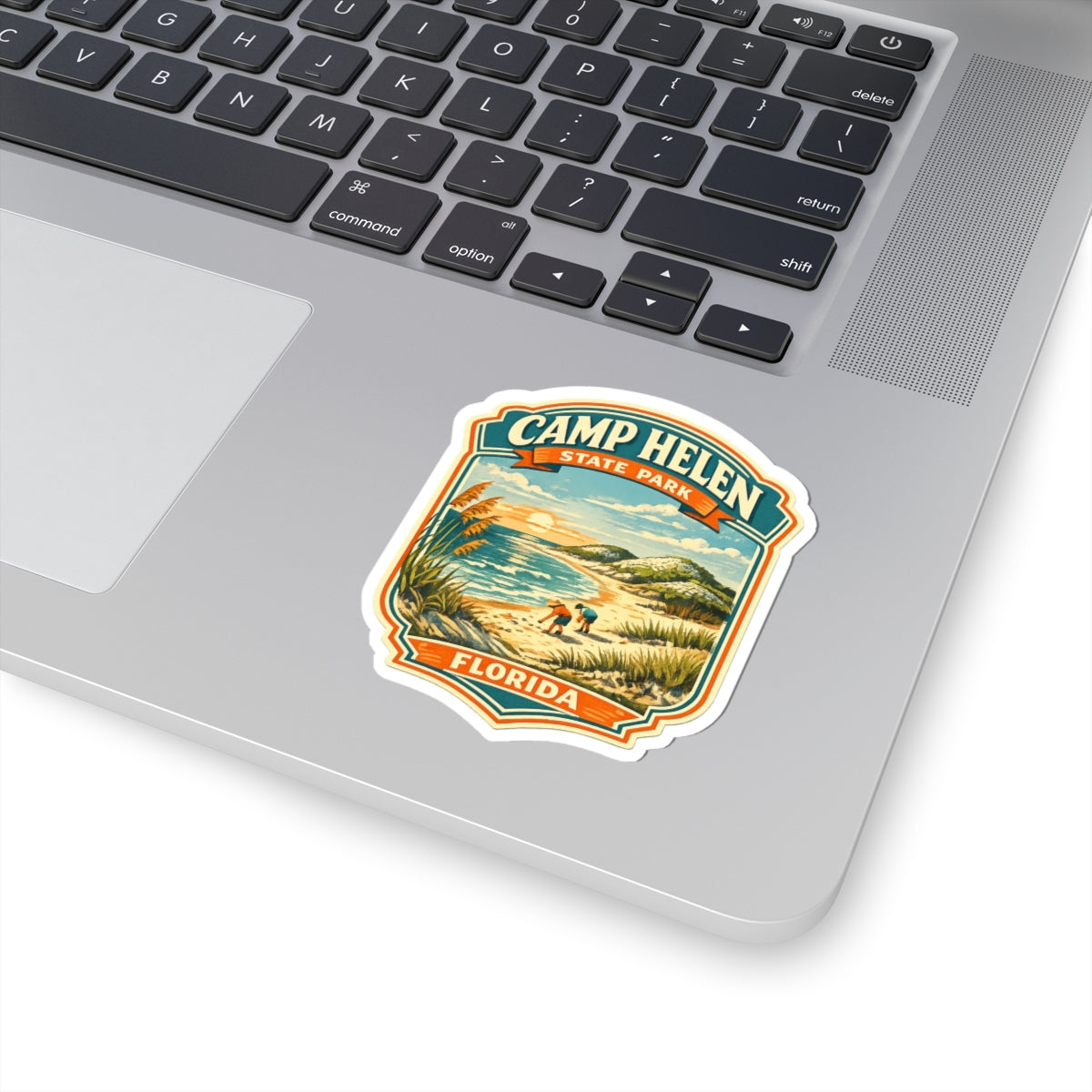 Camp Helen State Park Florida Sticker — Vintage Beach Travel Decal