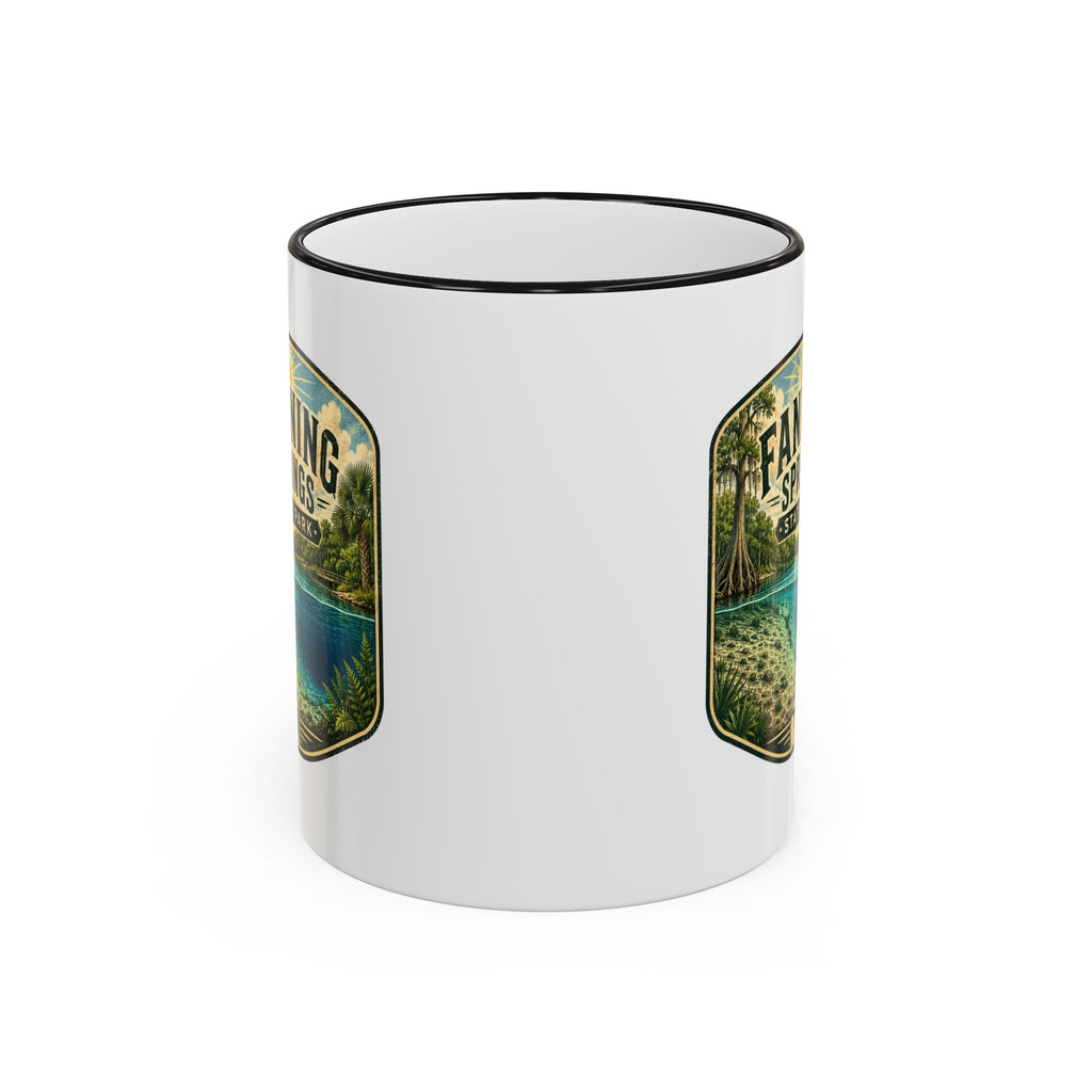 Fanning Springs Vintage Mug — Accent Rim & Handle 11oz/15oz