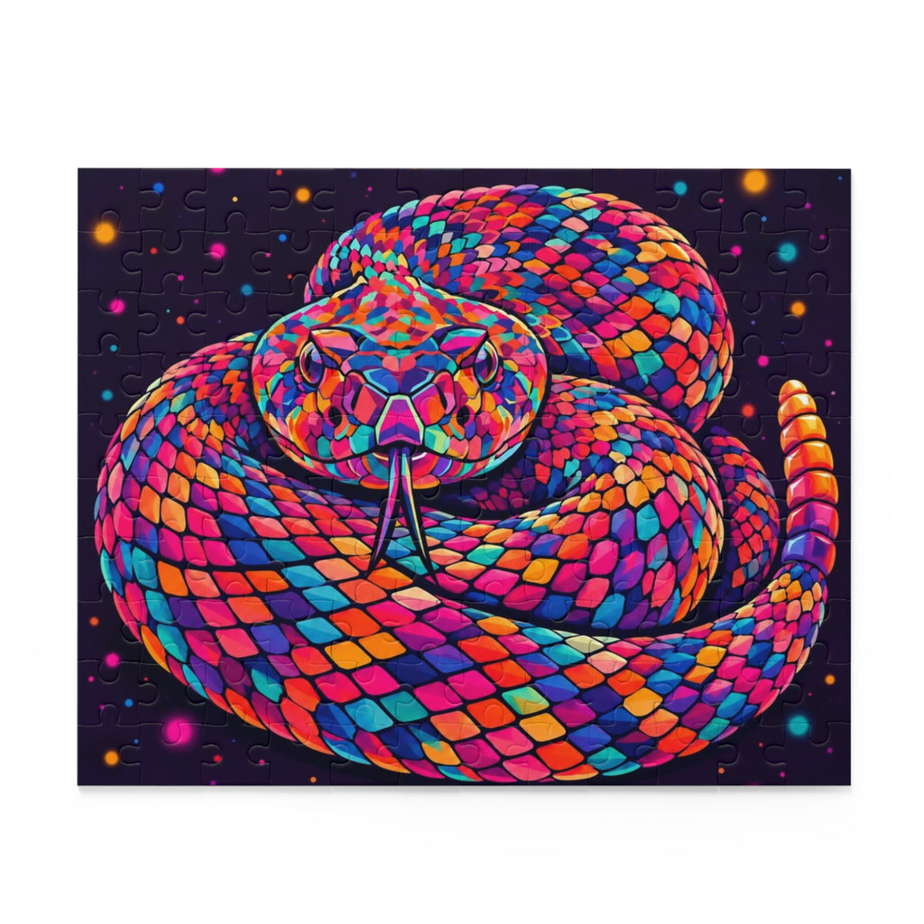 Rainbow Rattle Snake Jigsaw Puzzle (120/252/500 pcs)