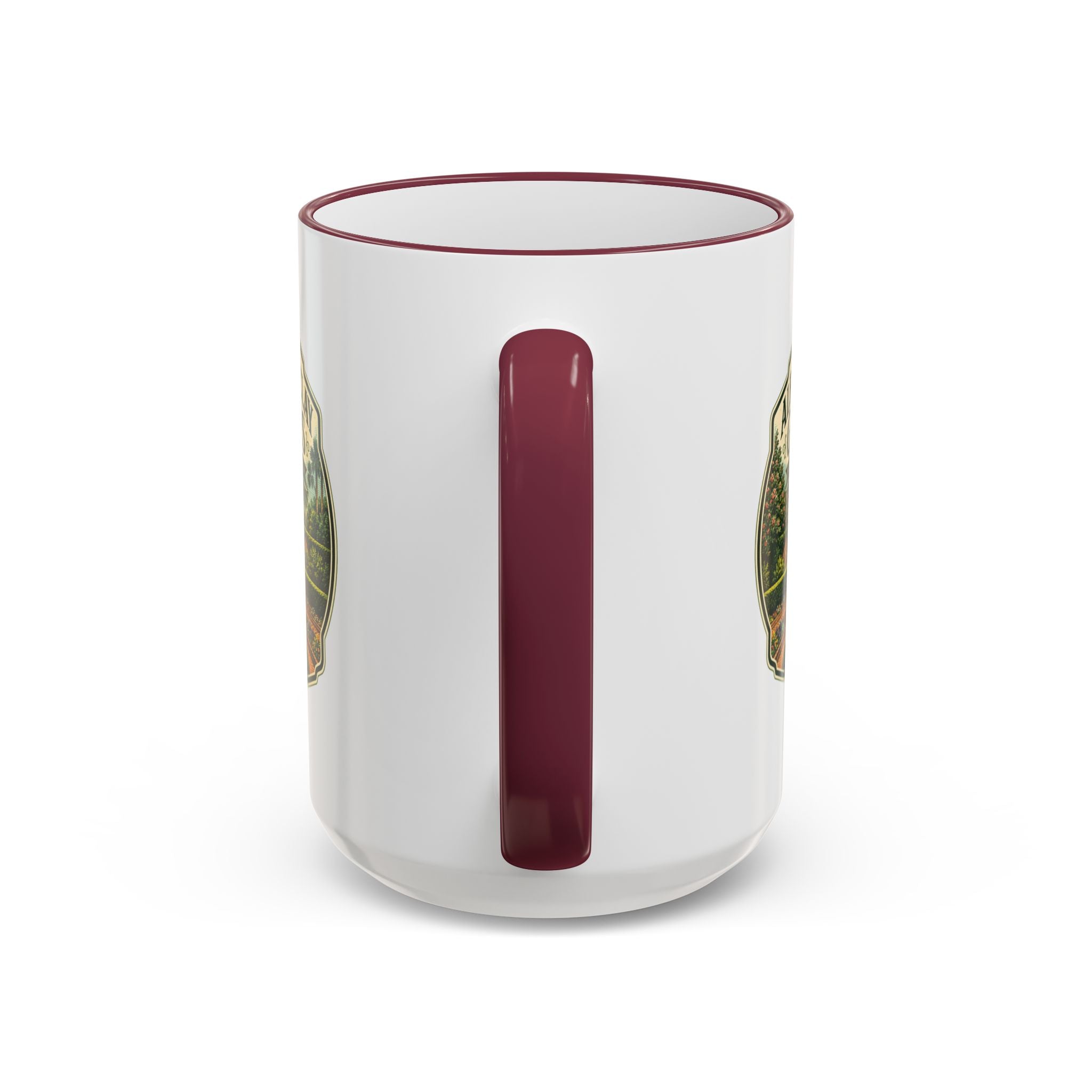 Maclay Gardens Vintage Mug — Accent Rim & Handle 11oz/15oz
