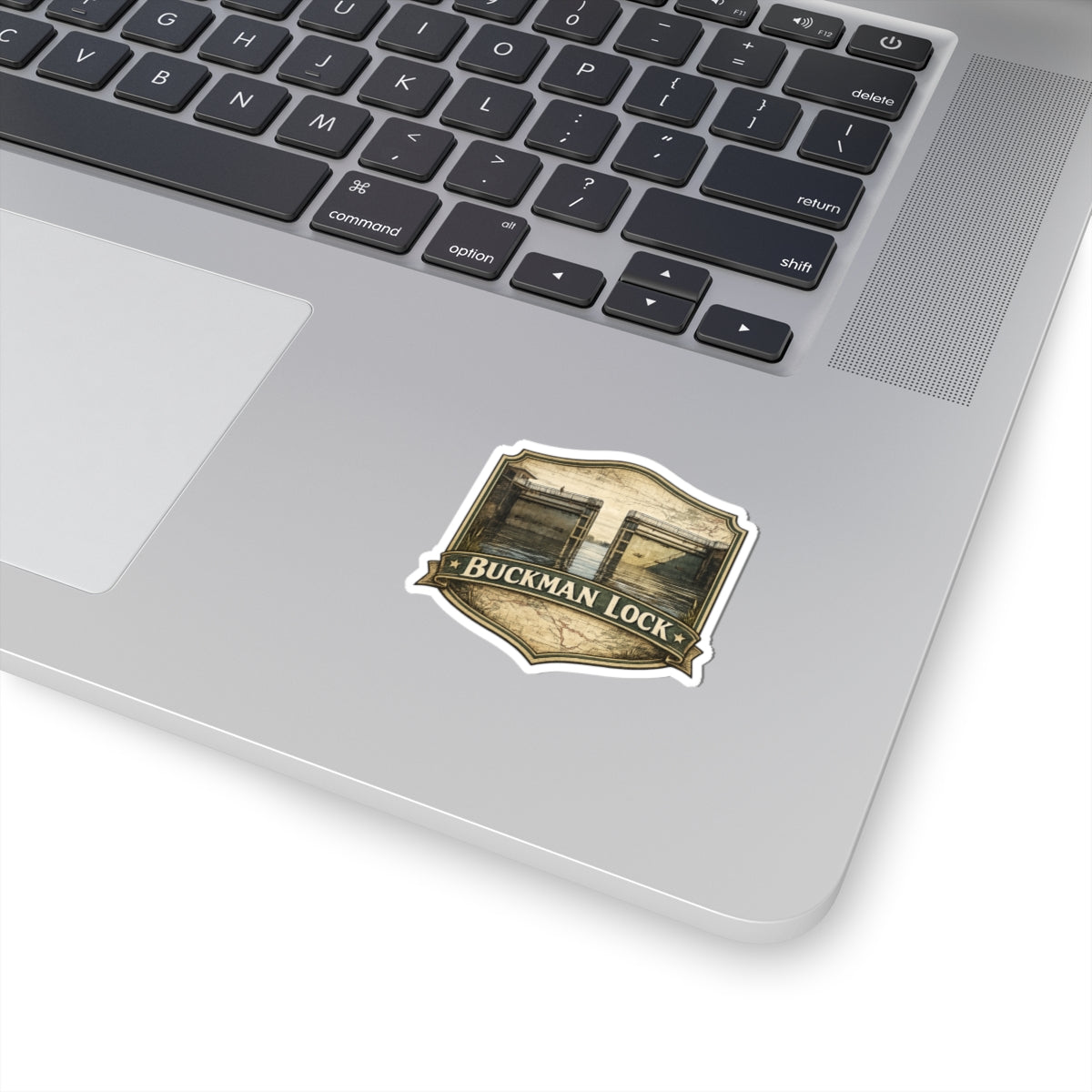 Buckman Lock Vintage Canal Sticker — Kiss-Cut Vinyl Decal