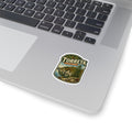 Torreya State Park Vintage Landscape Kiss-Cut Sticker