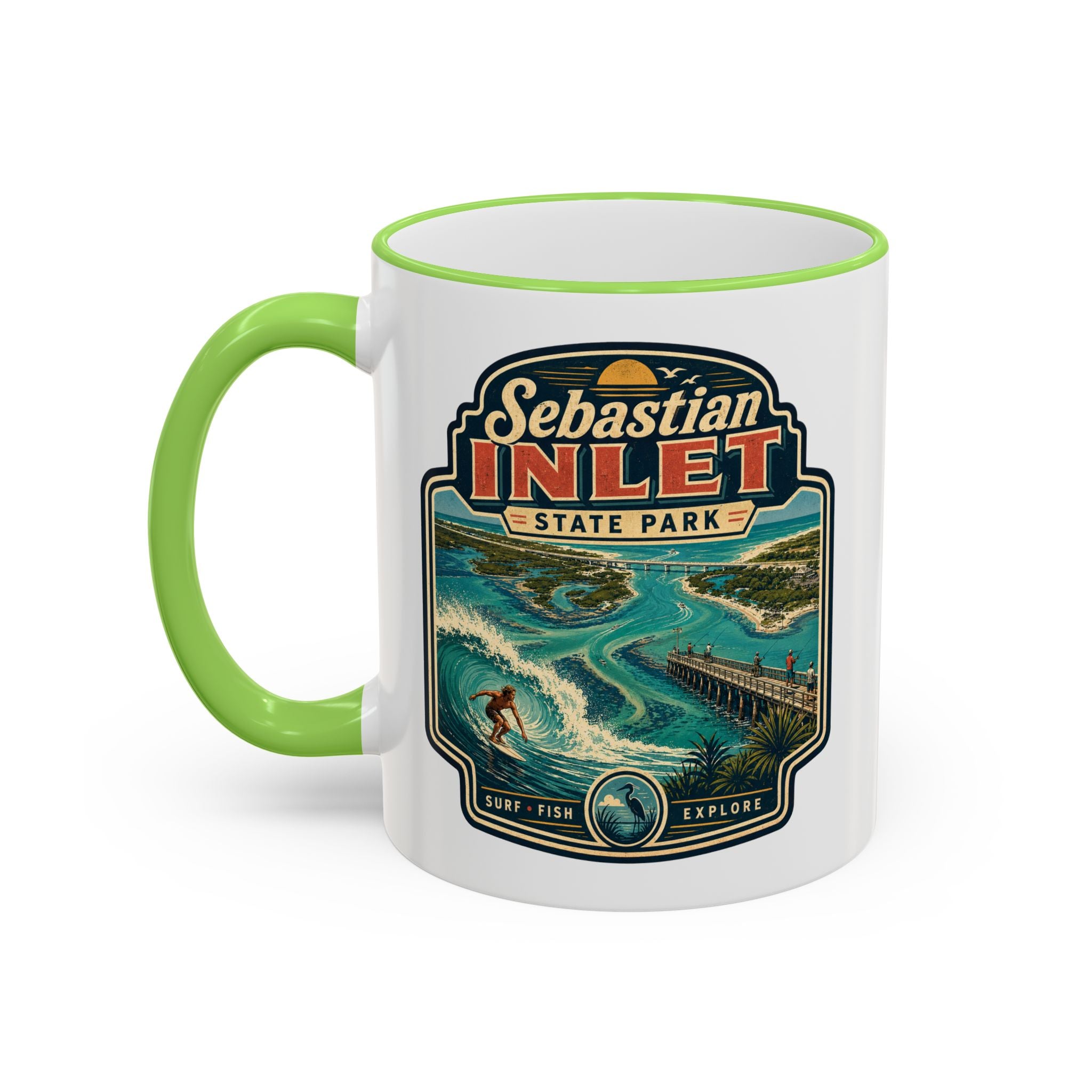 Sebastian Inlet Accent Rim & Handle 11oz/15oz