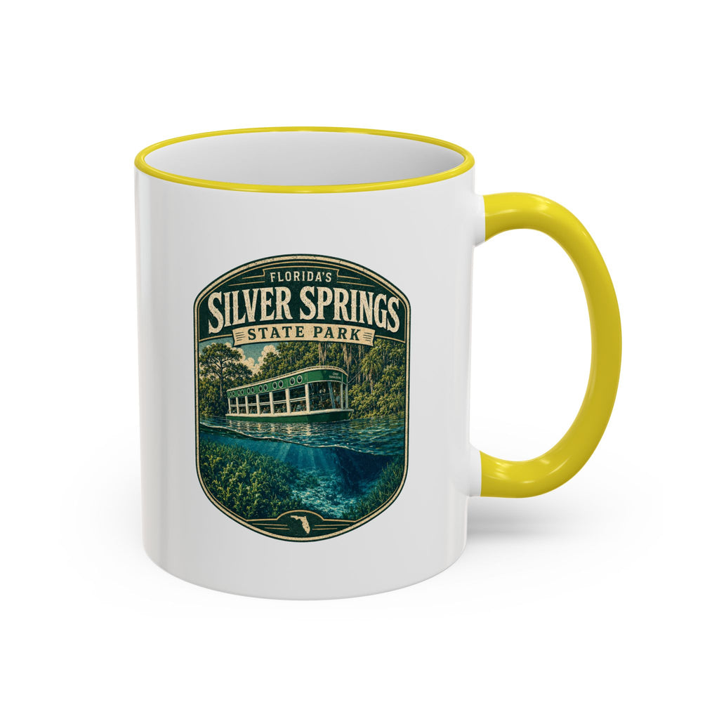 Silver Springs Vintage Mug — Accent Rim & Handle 11oz/15oz