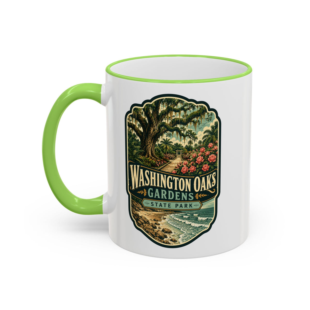 Washington Oaks Mug — Accent Rim & Handle 11oz/15oz