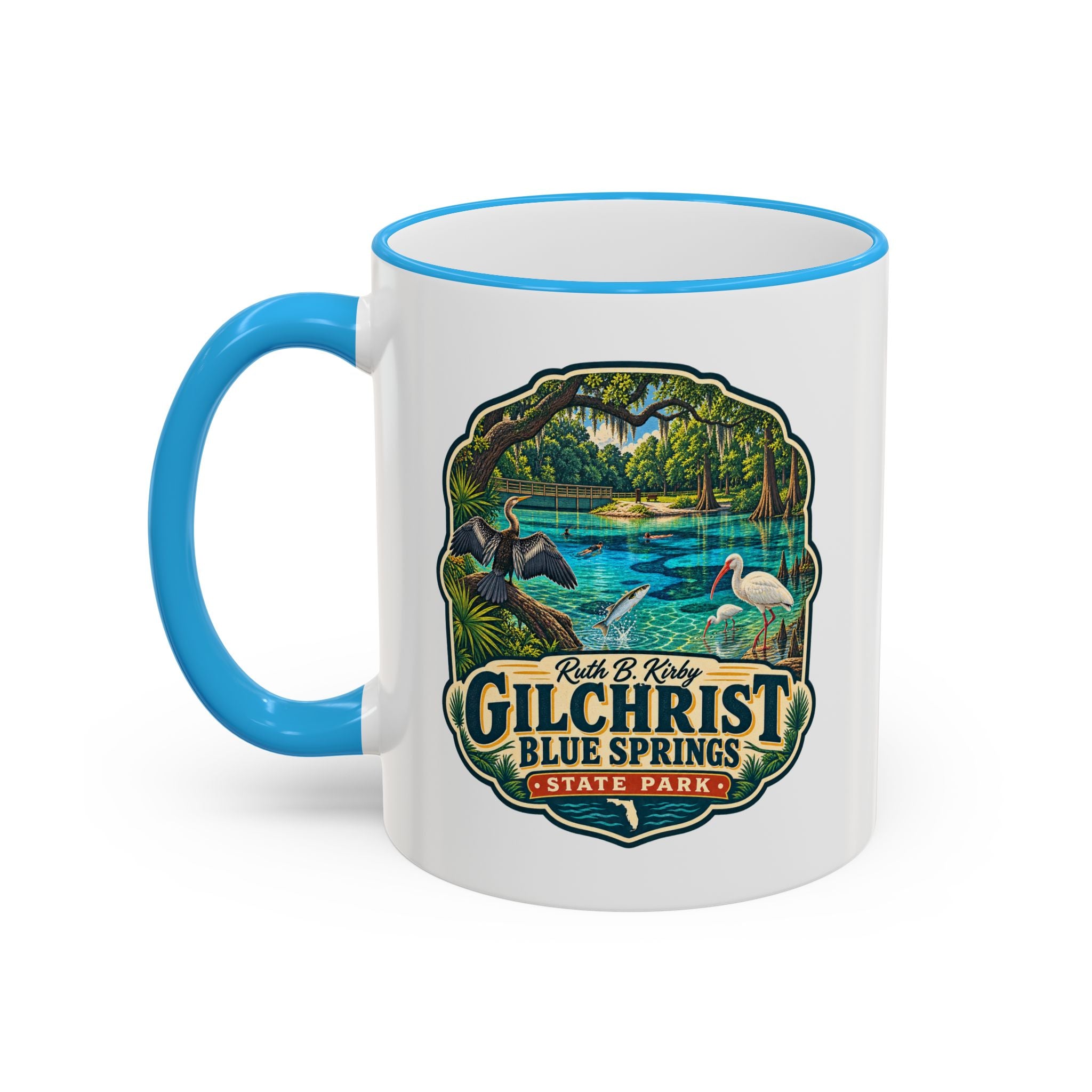 Gilchrist Blue Accent Rim & Handle 11oz/15oz