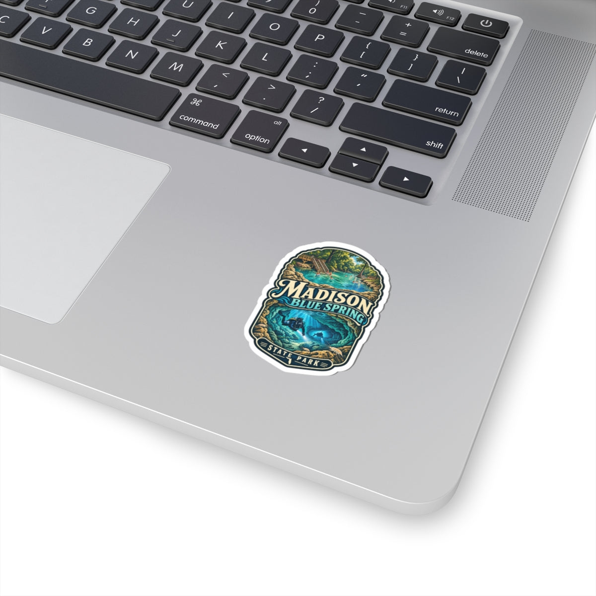 Madison Blue Spring State Park Sticker — Scenic Cave & Spring Dive Kiss-Cut Sticker