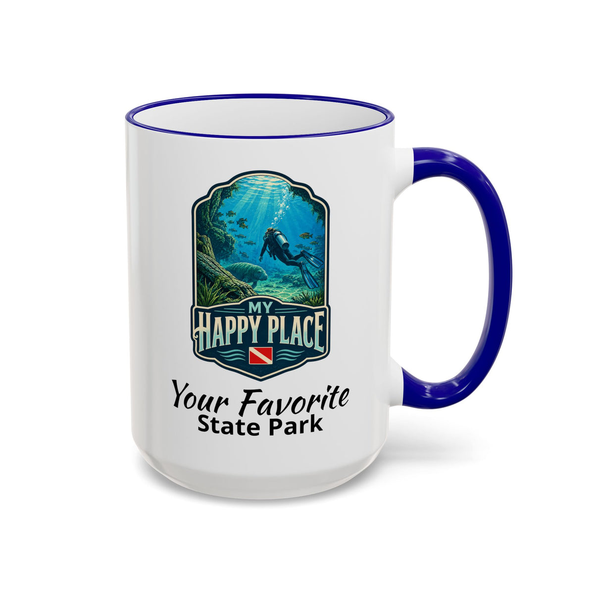 CUSTOMIZABLE Scuba Springs Accent Rim & Handle 11oz/15oz