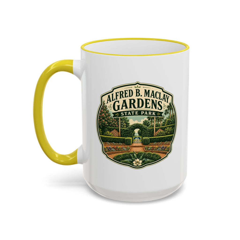 Maclay Gardens Vintage Mug — Accent Rim & Handle 11oz/15oz
