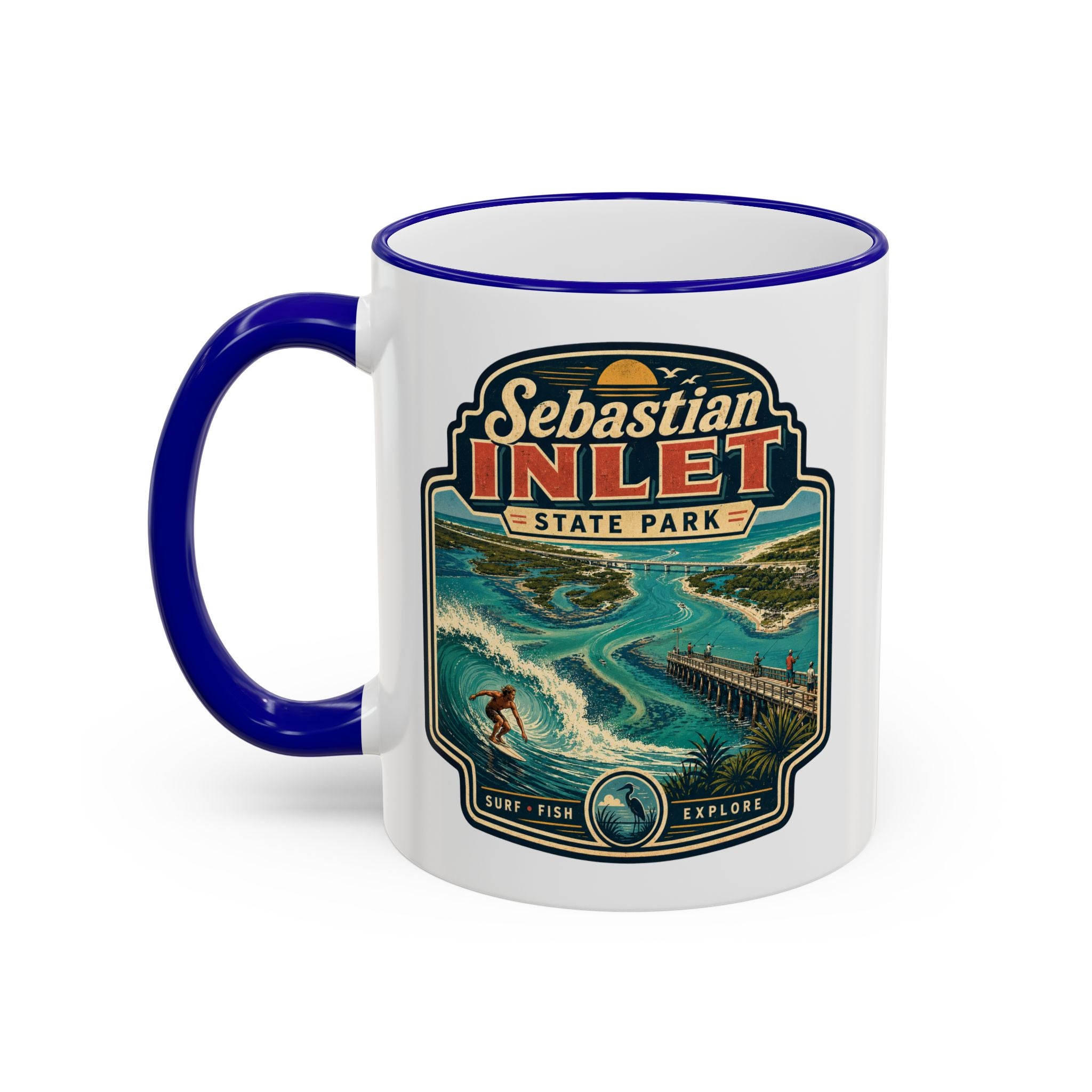 Sebastian Inlet Accent Rim & Handle 11oz/15oz