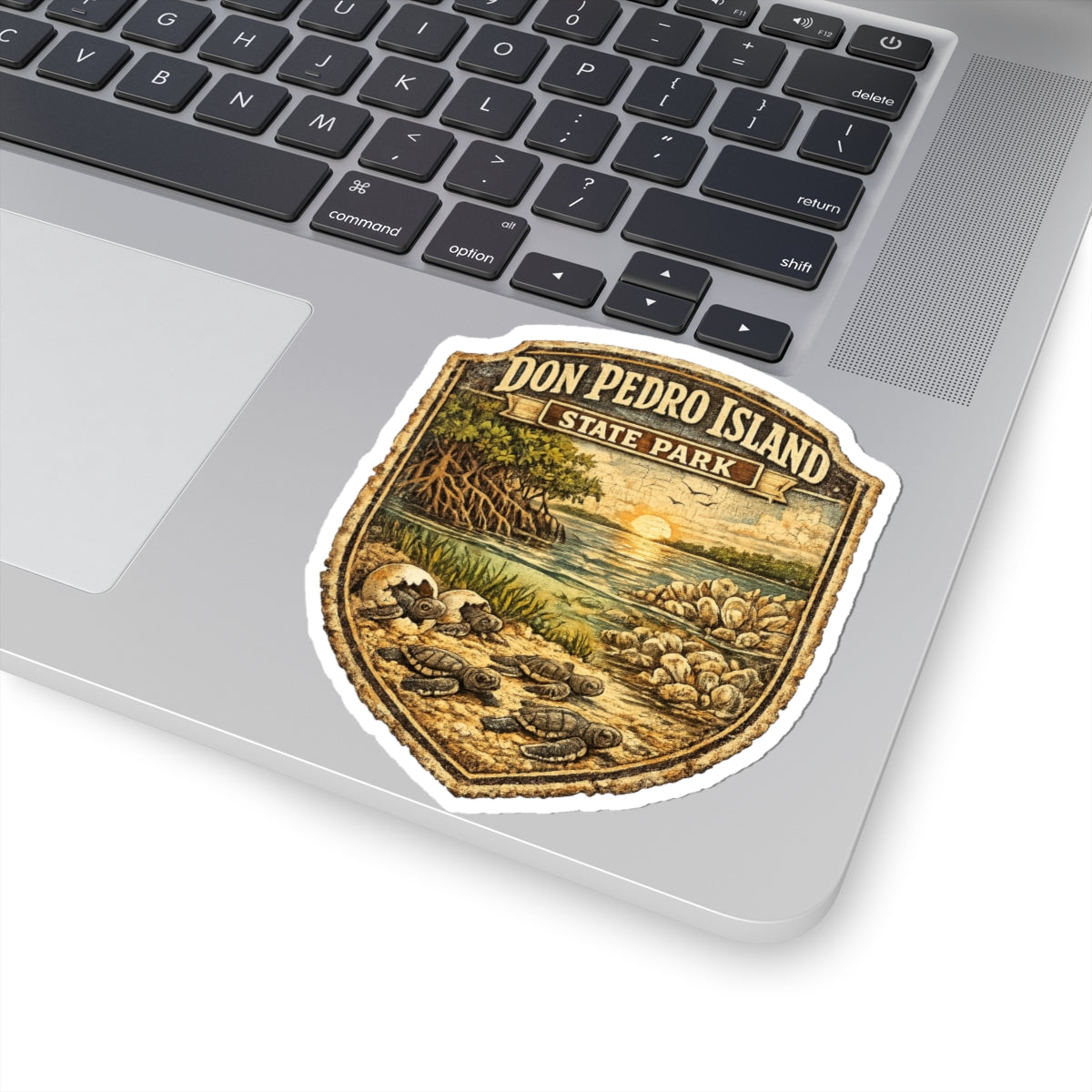 Don Pedro Island State Park Vintage Patch Sticker