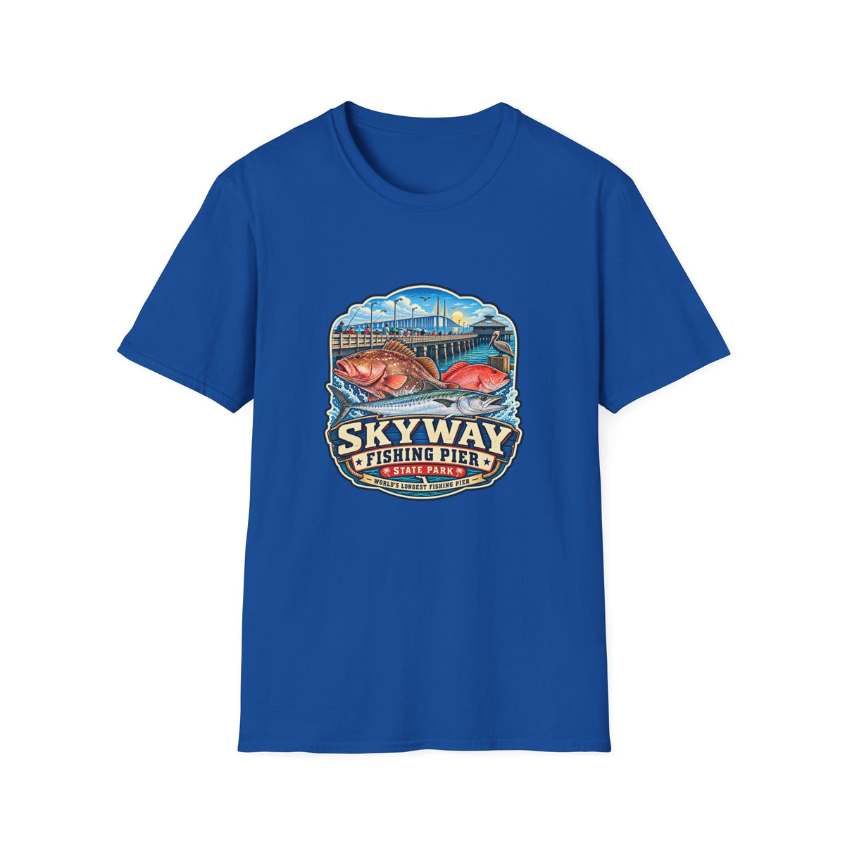 Skyway Fishing Pier — Retro Tee