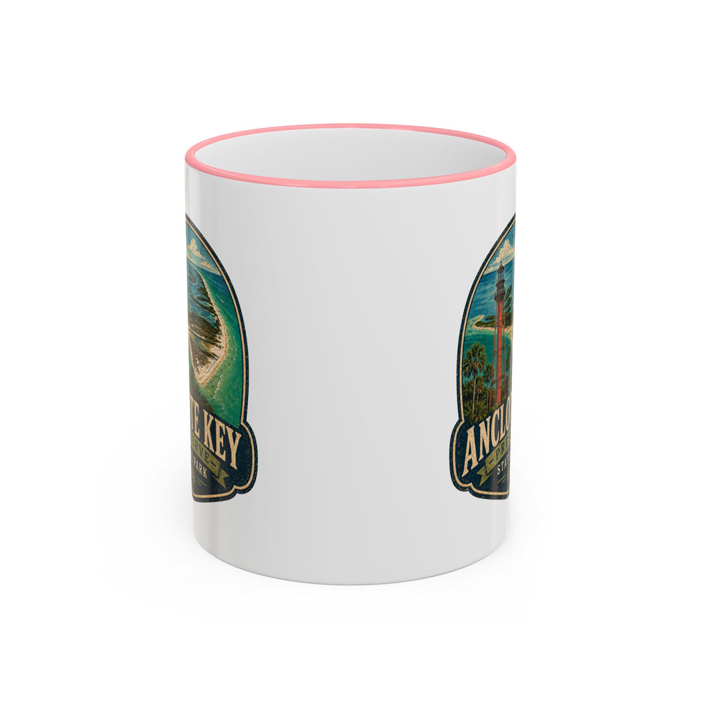 Anclote Key Vintage Mug — Accent Rim & Handle 11oz/15oz