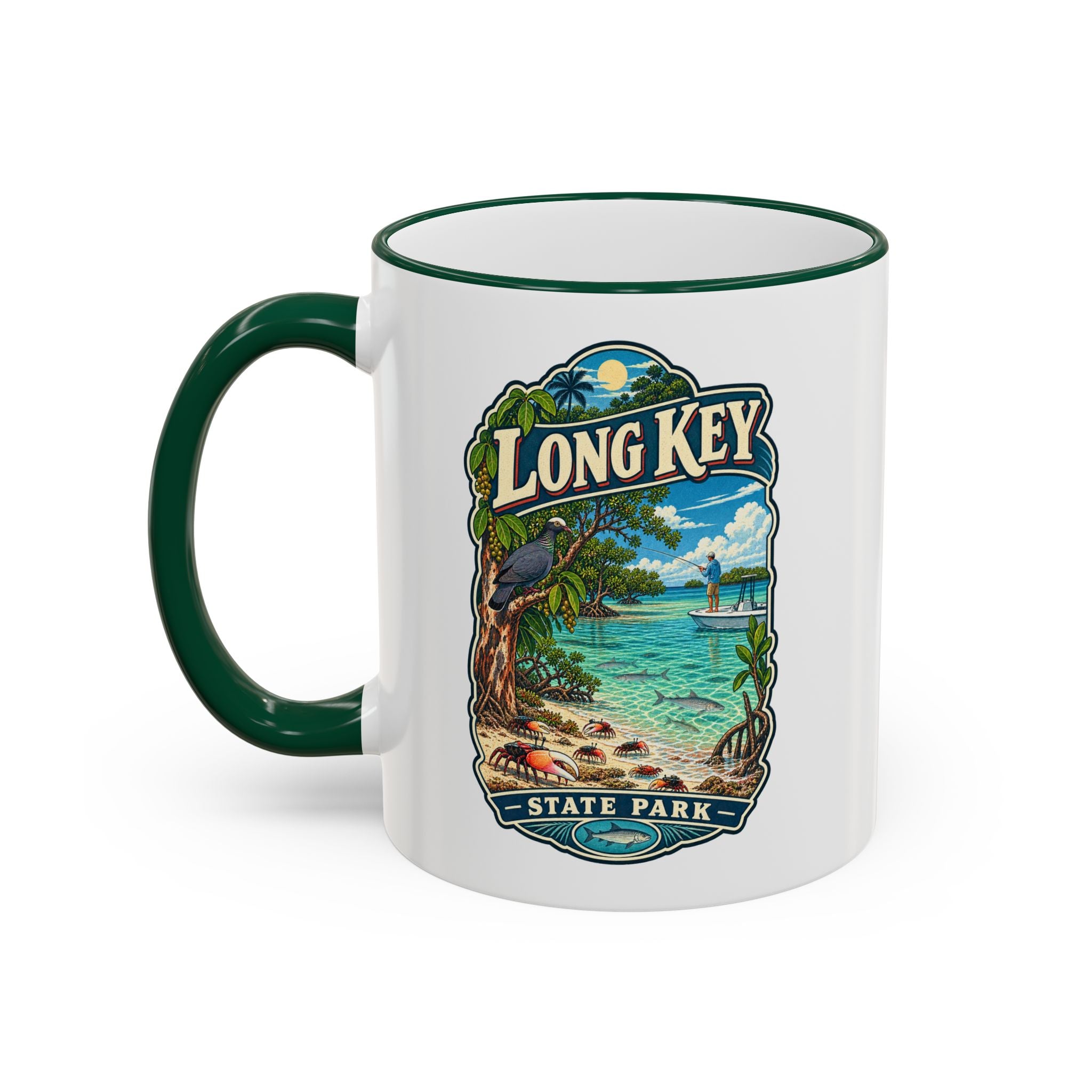 Long Key Accent Rim & Handle 11oz/15oz