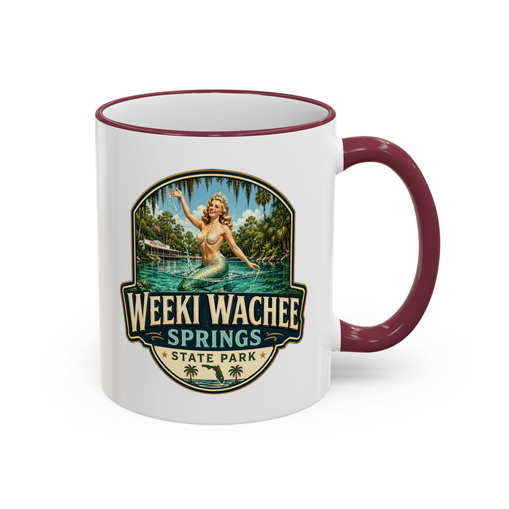 Weeki Wachee Vintage Mug — Accent Rim & Handle 11oz/15oz