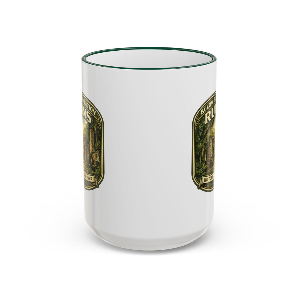 Bulow Ruins Vintage Mug — Accent Rim & Handle 11oz/15oz