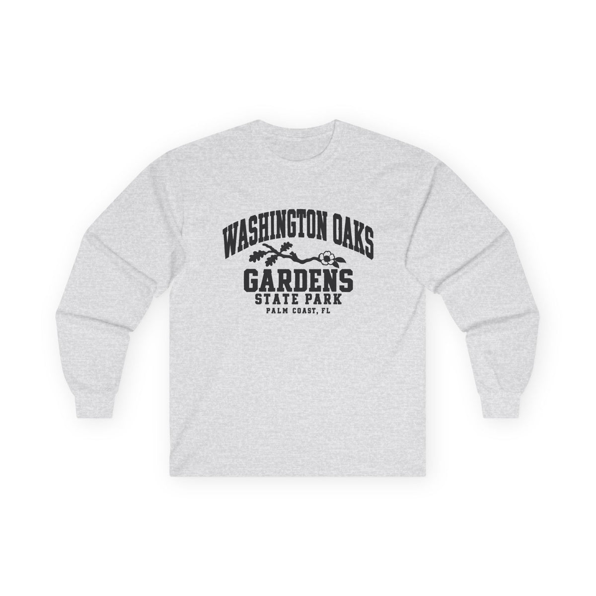 Washington Oaks Gardens State Park Logo- Long Sleeve Tee