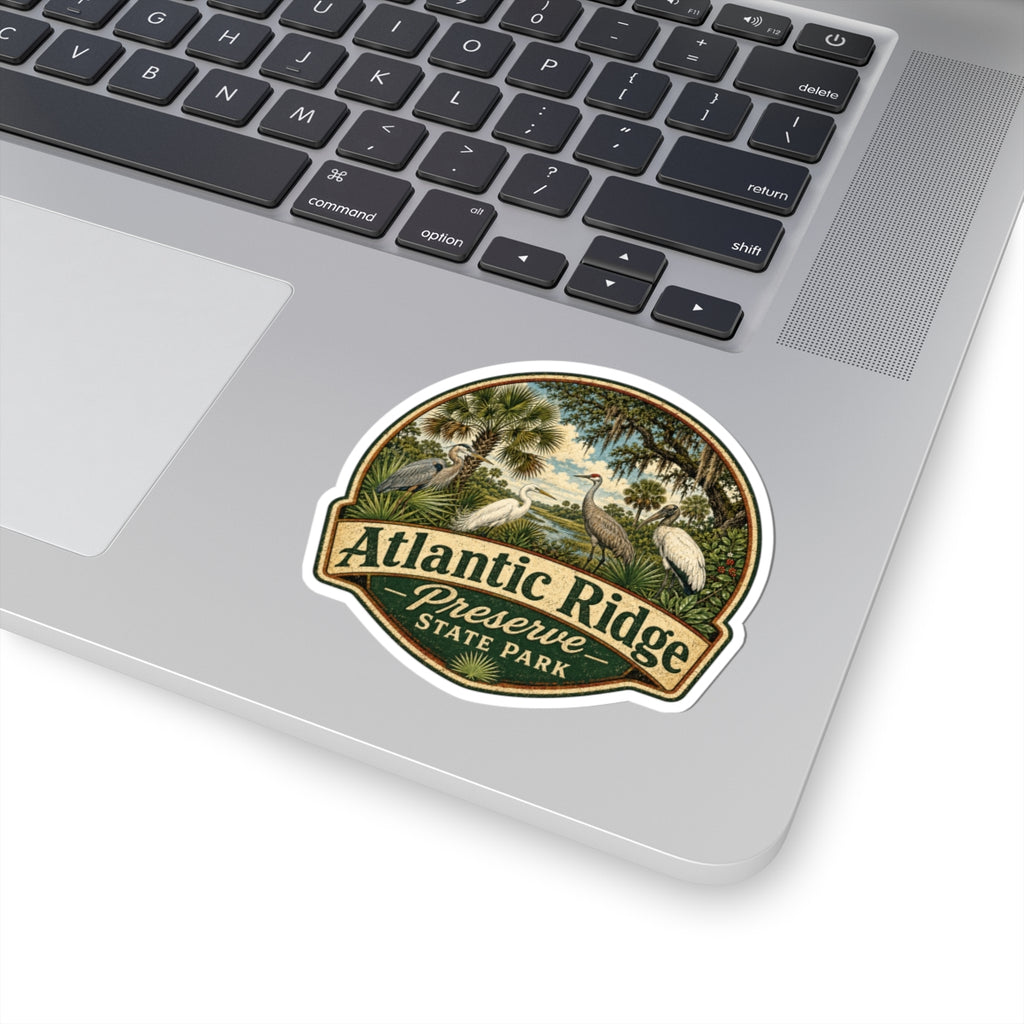 Atlantic Ridge Preserve State Park Sticker — Vintage Wildlife Kiss-Cut Decal