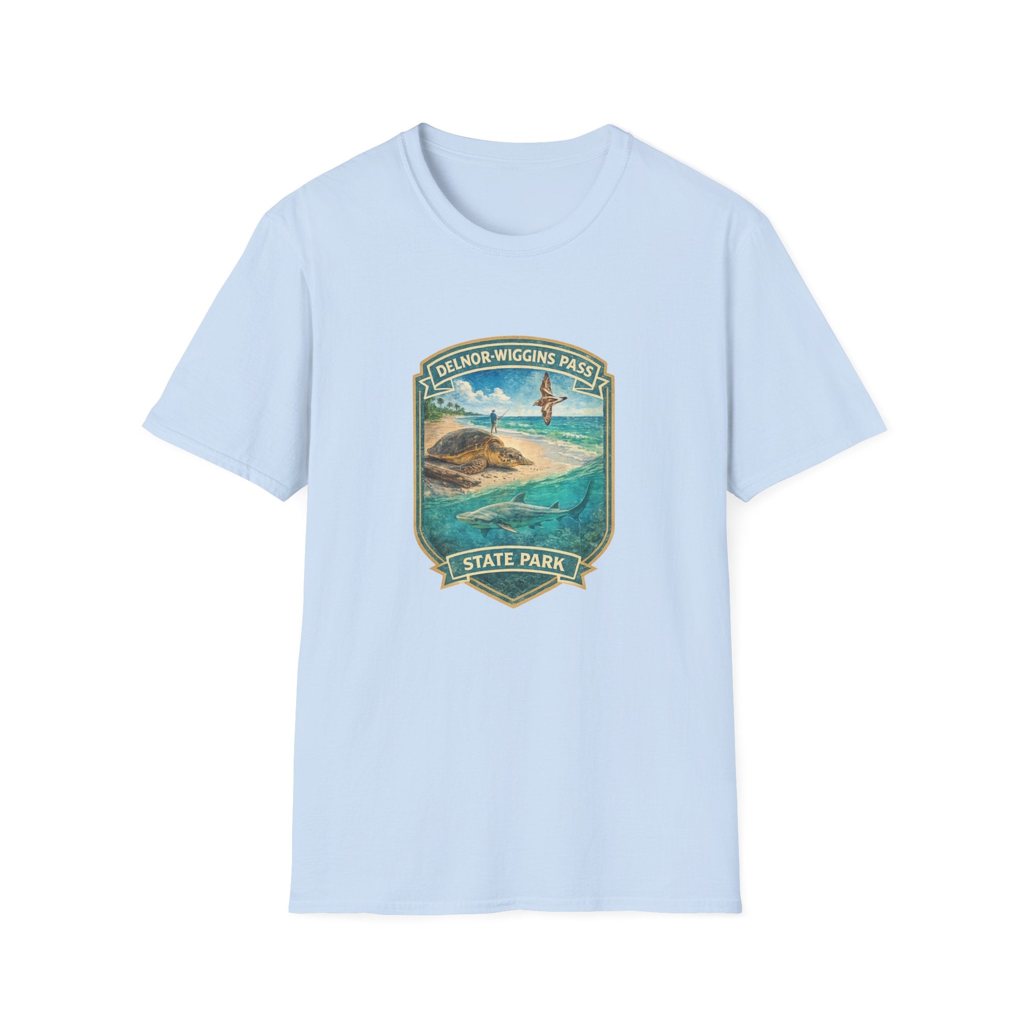 Delnor-Wiggins Pass- Retro Tee