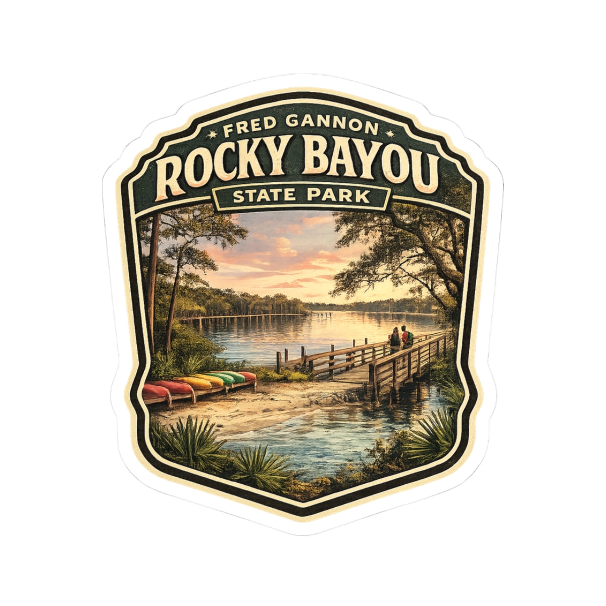 Rocky Bayou State Park Scenic Sticker – Kiss-Cut Nature Decal