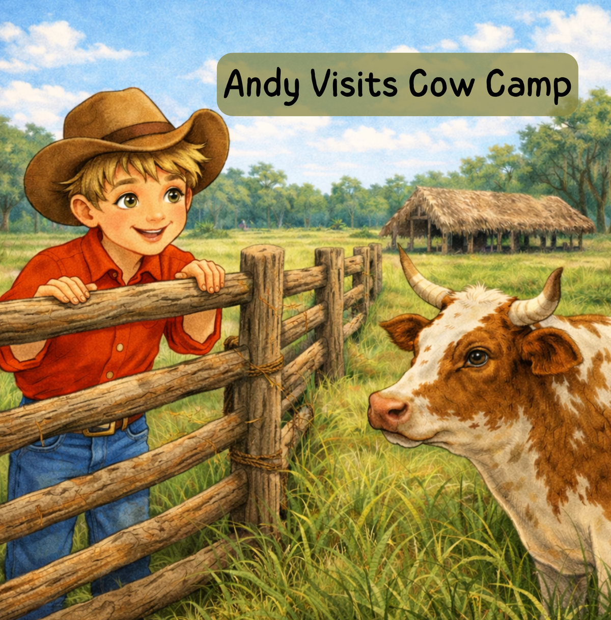 Andy Visits Cow Camp- Children's Book