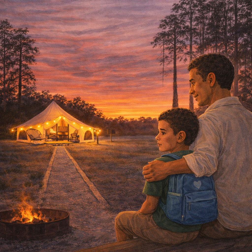 Scout Goes Camping
