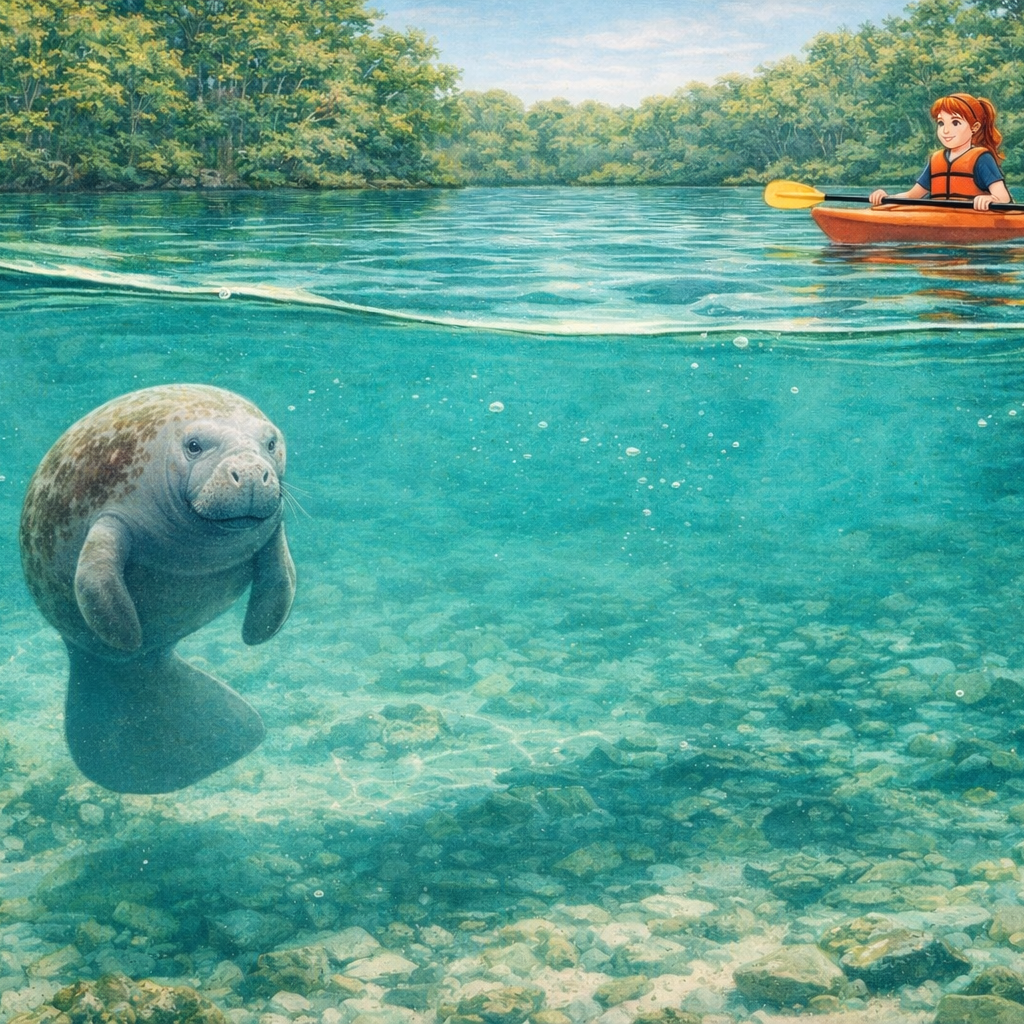 Riley Meets a Manatee- Children's Book