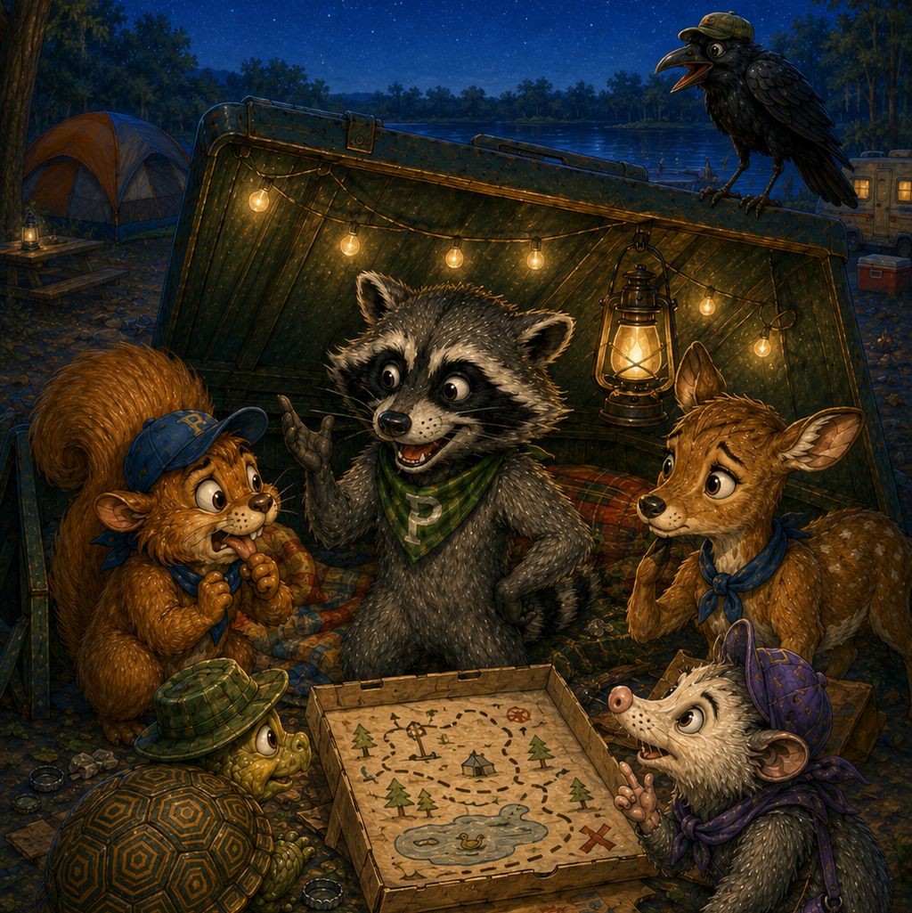 Trashy P's Great Food Heist- Children's Book
